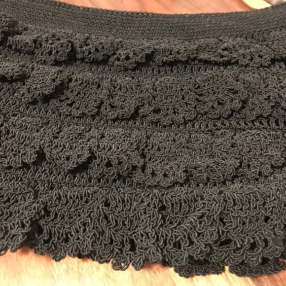 Cappelli crochet hand bag in black - Picture 3 of 13